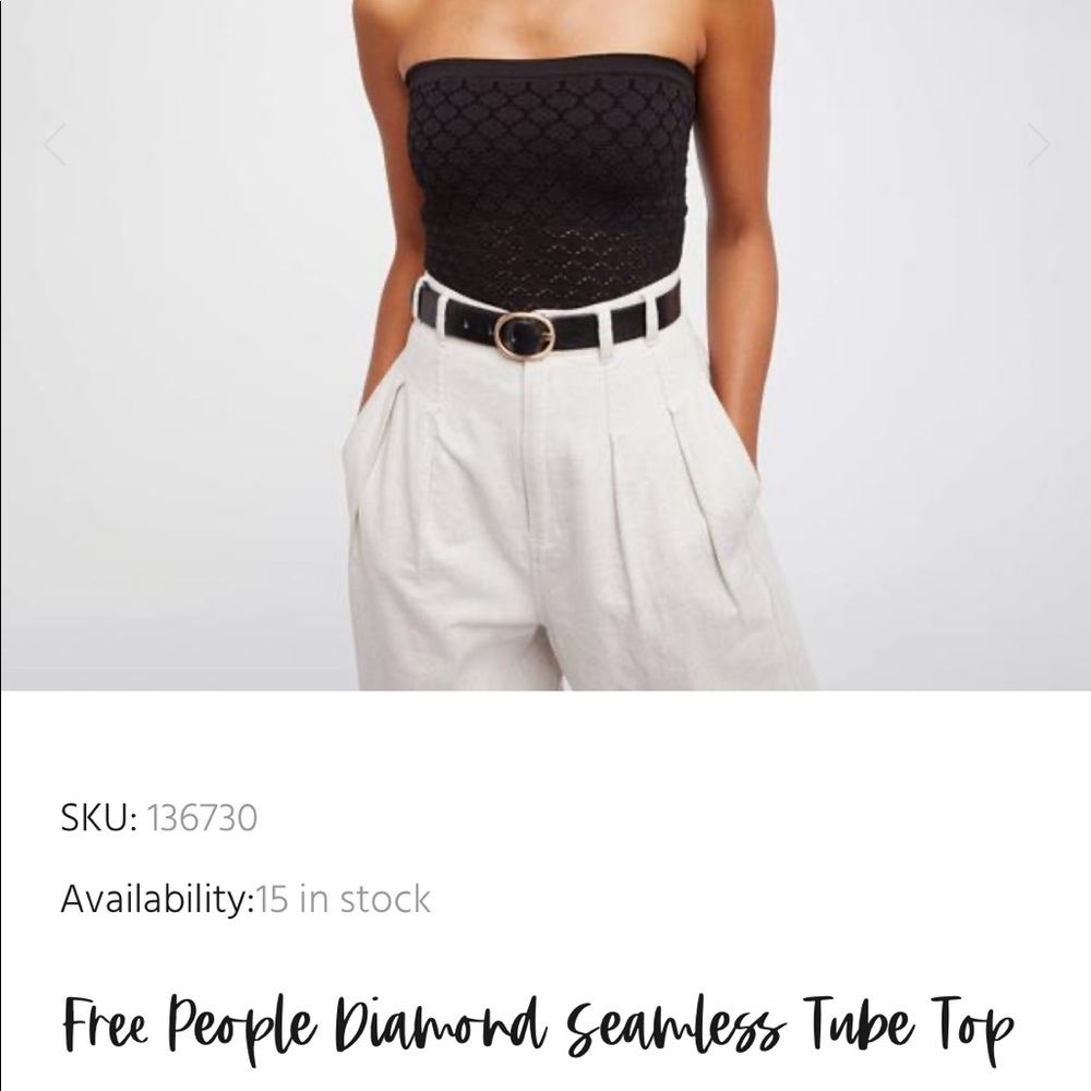free people diamond seamless tube top